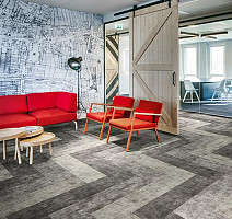 Flotex Concrete planks 139001 Cloud фото 2 | FLOORDEALER